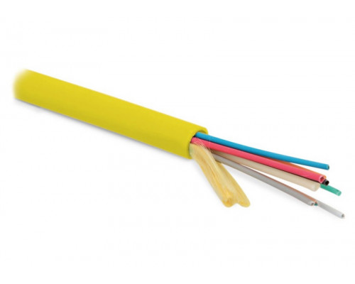 Кабель ВО Hyperline FO-MB-IN Micro-Bundle,  96хОВ, SMF-28 9/125, LSZH, Ø 7,6мм, внутри зданий, небронированный, цвет: жёлтый