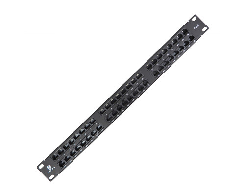 Комм. патч-панель BNH, 19", 1HU, портов: 48 х RJ45, кат. 6, универсальная, неэкр., цвет: чёрный, (B100.1-48-6-UNB)