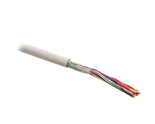 Кабель многопарный Hyperline, U/UTP, 10 пар., кат. 3, Ø 6,5мм, PVC, внутри зданий, цвет: серый