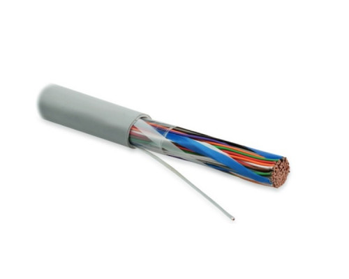Кабель многопарный Hyperline, U/UTP, 50 пар., кат. 3, Ø 15,1мм, LSZH, внутри зданий, цвет: серый