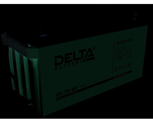 Аккумулятор для ИБП Delta Battery GX, 183х167х350 мм (ВхШхГ),  необслуживаемый электролитный,  12V/80 Ач, цвет: синий, (GX 12-80)