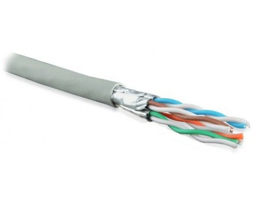 Кабель витая пара Hyperline UFTP4-C6A-S23-IN-LSZH, LSZH (нг(A)-HF), U/FTP, кат. 6a, проводник Ø 0,57мм, 500м, катушка, тип прокладки: внутри зданий, ц