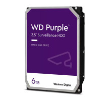 Жёсткий диск WD Purple, 6 ТБ, SATA, 5 640 rpm, WD63PURZ