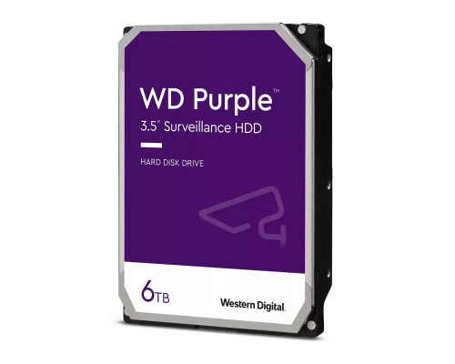 Жёсткий диск WD Purple, 6 ТБ, SATA, 5 640 rpm, WD63PURZ
