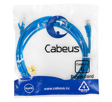 Патч-корд Cabeus PC-UTP-RJ45-Cat.6-3m-BL Кат.6 3 м синий