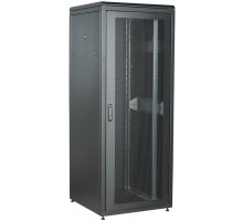 Шкаф серверный напольный ITK LINEA N, IP20, 47U, 2270х800х800 мм (ВхШхГ), дверь: перфорация, боковая панель: сплошная съемная, разборный, цвет: чёрный