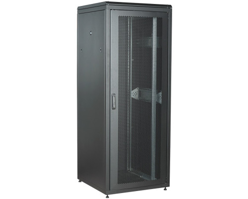 Шкаф серверный напольный ITK LINEA N, IP20, 47U, 2270х800х800 мм (ВхШхГ), дверь: перфорация, боковая панель: сплошная съемная, разборный, цвет: чёрный