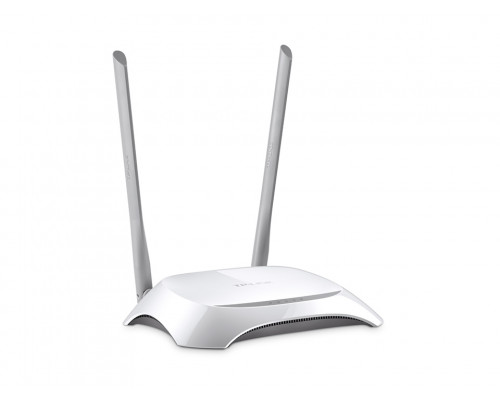 Маршрутизатор TP-Link, портов: 5, LAN: 4, WAN: 1, скорость мб/с: 300, антенн: 2, 35х128х182 мм (ВхШхГ), цвет: белый, TL-WR840N