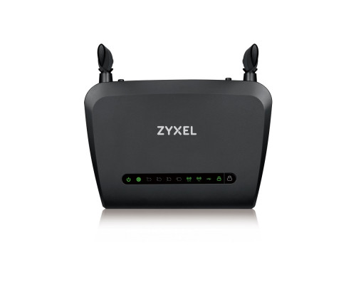 Маршрутизатор ZyXEL, портов: 5, LAN: 4, WAN: 1, скорость мб/с: 433, антенн: 2, 23х115х175 мм (ВхШхГ), цвет: чёрный, NBG6515-EU0102F