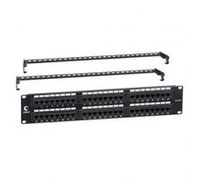 Патч-панель Cabeus 19" PL-48-Cat.6A-Dual 2U 48 портов