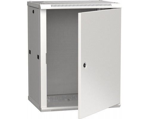 Шкаф навесной ITK LINEA W, 19&quot;, 12U, 635х600х450 мм (ВхШхГ), дверь: металл, разборный, цвет: серый