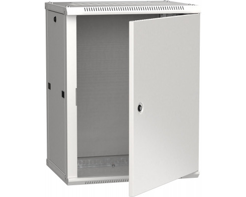 Шкаф навесной ITK LINEA W, 19", 12U, 635х600х450 мм (ВхШхГ), дверь: металл, разборный, цвет: серый