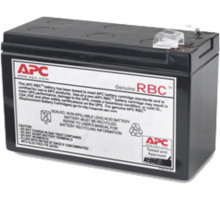 Аккумулятор для ИБП APC, 151х105х65 мм (ВхШхГ),  свинцово-кислотный с загущенным электролитом,  12V/9 Ач, цвет: чёрный, (APCRBC110)
