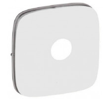 Лиц. панель розеточная Legrand Valena Allure, 1х TV, 58х51 мм (ВхШ), плоская, для розетки TV, цвет: белый (LEG.754765)