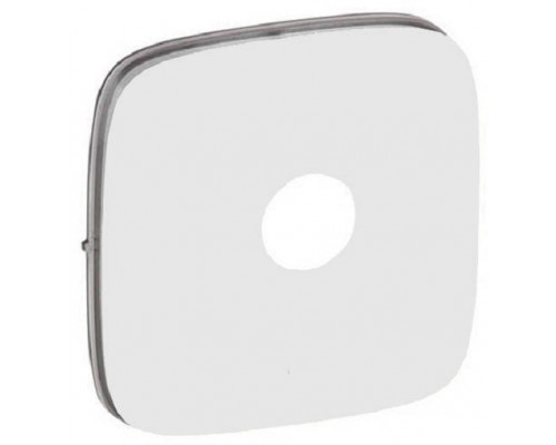 Лиц. панель розеточная Legrand Valena Allure, 1х TV, 58х51 мм (ВхШ), плоская, для розетки TV, цвет: белый (LEG.754765)