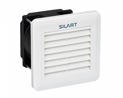 Фильтрующий вентилятор SILART NLV, с подшипником качения, 230V, 106х106х61 мм (ВхШхГ), вентиляторов: 1, 38 дБ, IP55, поток: 30 м3/ч, для шкафов, цвет:
