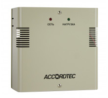 Блок питания AccordTec, металл, цвет: серый, ББП-30NR, для СКУД, видеонаблюдения, ОПС, (AT-02196)