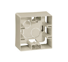 Коробка открытого монтажа Legrand Etika, 1 модуль, 88,5х88,5х40 мм (ВхШхГ), цвет: слоновая кость