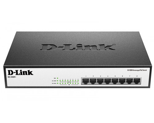 Коммутатор D-Link, DES-1008P+/A1A
