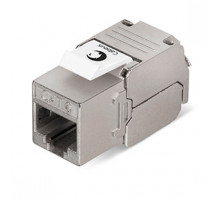 Cabeus KJ-RJ45-Cat.6-SH-180-Toolless Вставка Keystone Jack RJ-45(8P8C), 180 градусов, категория 6, экранированная, без инструмента Toolless