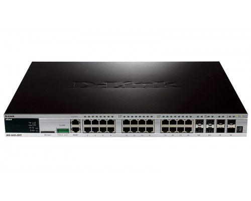 Коммутатор D-Link, DGS-3420-28PC