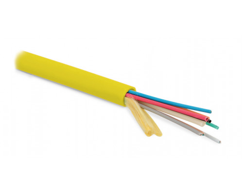 Кабель ВО Hyperline Micro-Bundle,  48хОВ, SMF-28 9/125, LSZH, Ø 6,5мм, внутри зданий, небронированный, цвет: жёлтый