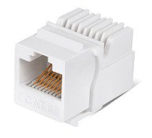 Cabeus KJ-RJ45-Cat.6-Toolless Вставка Keystone Jack RJ-45(8P8C), категория 6, без инструмента Toolless, белая