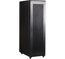 Шкаф серверный напольный TWT Business, IP20, 42U, 2055х600х1000 мм (ВхШхГ), дверь: перфорация, боковая панель: сплошная съемная, разборный, цвет: чёрн