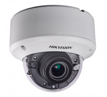 Сетевая IP видеокамера HIKVISION, купольная, улица, 1/3’, ИК-фильтр, цв: 0,01лк, фокус объе-ва: 2,8-12мм, цвет: белый, (DS-2CE56F7T-ITZ (2.8-12 mm))