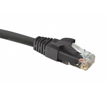 Шнур комм. Eurolan, кат. 6, неэкр., U/UTP, RJ45, LSZH (нг(A)-HF), 5м, чёрный, внешняя/внутренняя прокладка