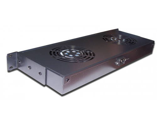 Вентиляторный модуль TWT Business, с подшипником качения, 220V, 18х450х951 мм (ВхШхГ), вентиляторов: 4, для шкафов 1000 мм, цвет: чёрный