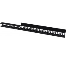 Организатор комм. шнуров Lanmaster DC, 42HU, 800х179 мм (ШхГ), вертикальный, для шкафов DC, цвет: чёрный
