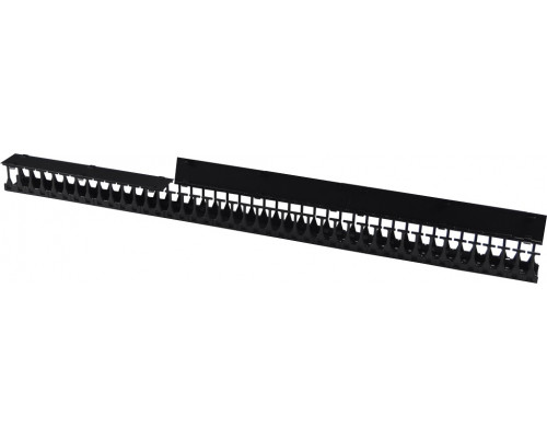 Организатор комм. шнуров Lanmaster DC, 42HU, 800х179 мм (ШхГ), вертикальный, для шкафов DC, цвет: чёрный
