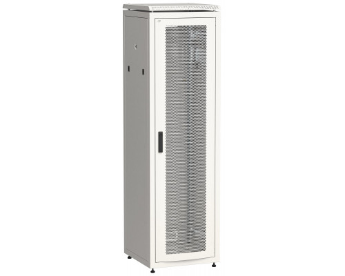 Шкаф серверный напольный ITK LINEA N, IP20, 47U, 2270х600х800 мм (ВхШхГ), дверь: перфорация, боковая панель: сплошная съемная, разборный, цвет: серый
