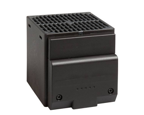 Нагреватель STEGO CS 028, 75х92х65 мм (ВхШхГ), 50Вт, на DIN-рейку, для шкафов, 230V, чёрный, с осевым вентилятором 13,8 м³/ч