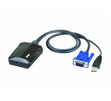 Переходник Aten, USB (Type B), (комплект) 30,1 х 53,7 х 70,5 мм, (CV211CP-AT)