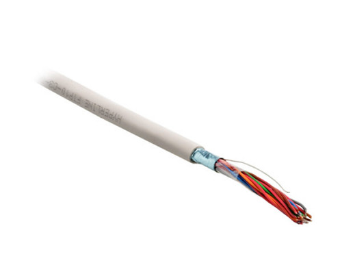 Кабель многопарный Hyperline UUTP10/25/50/100-C3-S24-IN-PVC, U/UTP, 10 пар., кат. 5, Ø 7,5мм, PVC, 1м, внутри зданий, цвет: серый