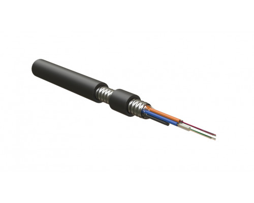 Кабель ВО Hyperline FO-AMTC-OUT Loose tube,  96хОВ, OM4 50/125, PE, Ø 11,2мм, снаружи зданий, гофрированная стальная лента, цвет: чёрный