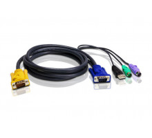 Шнур ввода/вывода Aten, PS/2,USB,VGA, 1.2 м, (2L-5301UP)