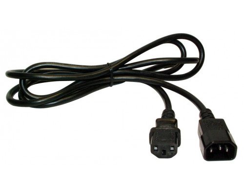 Шнур для блока питания Lanmaster, IEC 60320 С13, вилка IEC 60320 С14, 1.5 м, 10А, цвет: чёрный