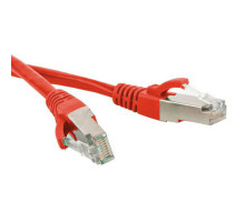 Шнур комм. Hyperline, кат. 5е, экр., SF/UTP, RJ45/RJ45, LSZH, AWG26 2м, красный