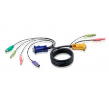 Шнур ввода/вывода Aten, SPHD-15, 1.8 м, с интерфейсом передачи звука, (2L-5302P)