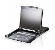 Переключатель KVM Aten, Altusen, портов: 1 х SPHD-18, 440х480х670,4 мм (ВхШхГ), USB, PS/2, цвет: чёрный