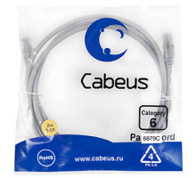 Патч-корд Cabeus PC-UTP-RJ45-Cat.6-2m-LSZH Кат.6 2 м серый