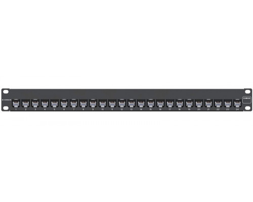 Комм. патч-панель Siemon Z-MAX, 19&quot;, 1HU, портов: 24 х RJ45, кат. 6A, универсальная, неэкр., цвет: чёрный, с модулями, (Z6A-PNL-24K)
