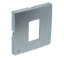 Лиц. панель розеточная Efapel Logus90, 1х RJ45, плоская, цвет: алюминий (90751 TAL)