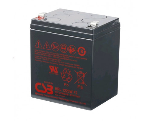 Аккумулятор для ИБП CSB Battery HRL, 101,8х70х90 мм (ВхШхГ),  необслуживаемый свинцово-кислотный,  12V/, (HRL 1223 W)