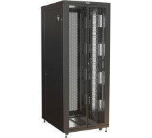 Шкаф серверный напольный Hyperline TSR, IP20, 42U, 2055х800х1000 мм (ВхШхГ), дверь: двойная распашная, перфорация, боковая панель: сплошная съемная, с