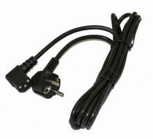 Шнур для блока питания Hyperline, IEC 320 C13, вилка Schuko, 1 м, 10А, цвет: чёрный