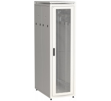 Шкаф серверный напольный ITK LINEA N, IP20, 42U, 2055х600х1000 мм (ВхШхГ), дверь: перфорация, боковая панель: сплошная съемная, разборный, цвет: серый